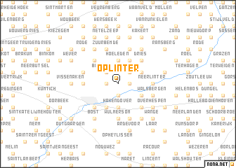 map of Oplinter