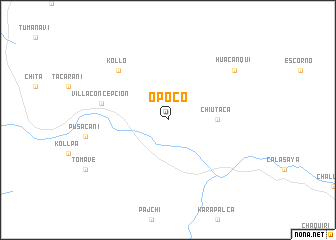 map of Opoco