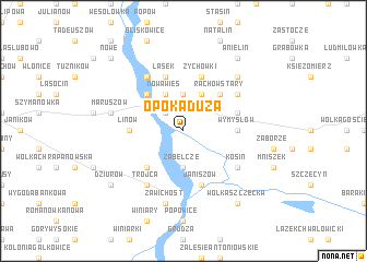 map of Opoka Duża