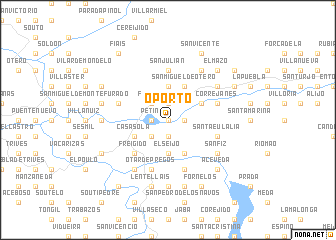map of Oporto