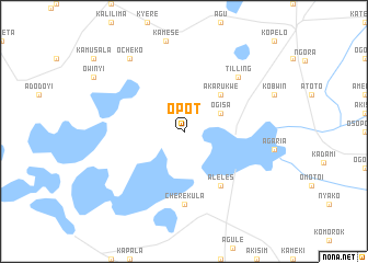 map of Opot