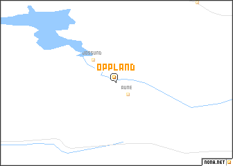 map of Oppland