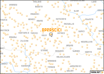 map of Opraščići