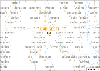 map of Oprişeşti