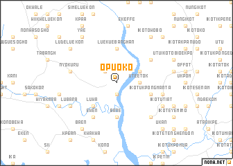 map of Opuoko