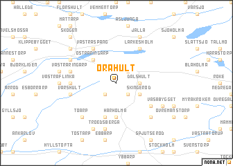 map of Örahult