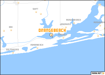 map of Orange Beach