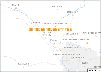 map of Orange Grove Estates