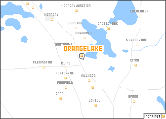 map of Orange Lake