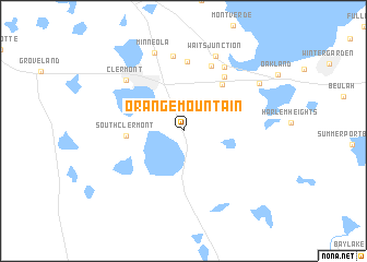 map of Orange Mountain