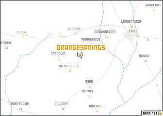 map of Orange Springs