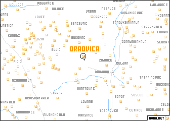 map of Oraovica