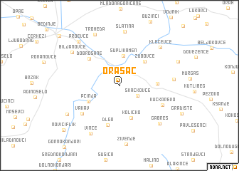 map of Orašac