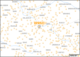 map of Orašići