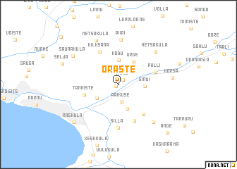map of Oraste