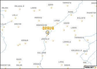 map of Orava