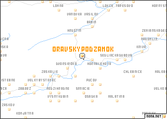 map of Oravský Podzámok