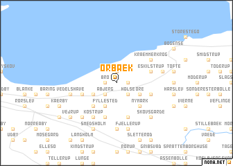 map of Ørbæk