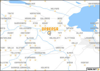 map of Örberga