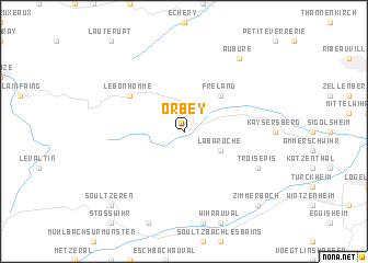 map of Orbey