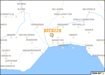 map of Orcazzo