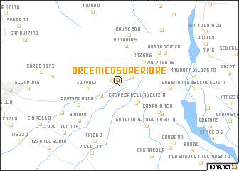 map of Orcenico Superiore