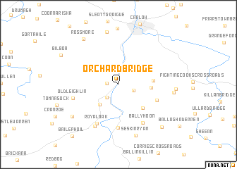 map of Orchard Bridge