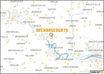 map of Orchard Courts