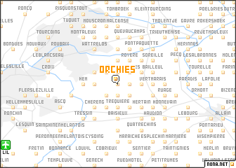 map of Orchies