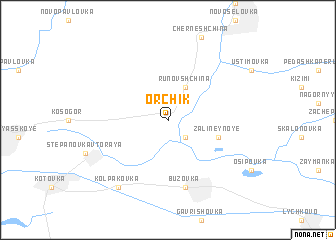 map of Orchik