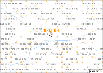 map of Orchów