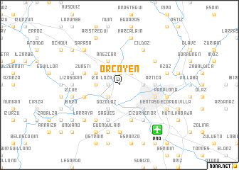 map of Orcoyen