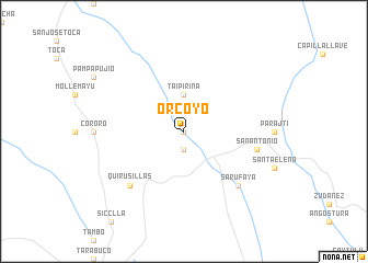map of Orcoyo