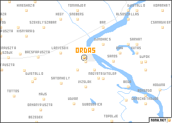 map of Ordas