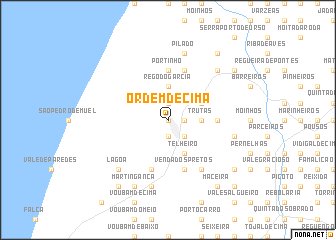 map of Ordem de Cima