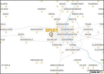 map of Orden