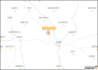 map of Orderē