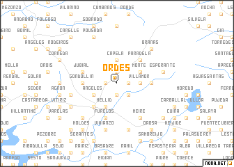 map of Ordes