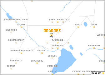 map of Ordoñez