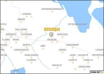 map of Ordoqui