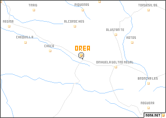 map of Orea