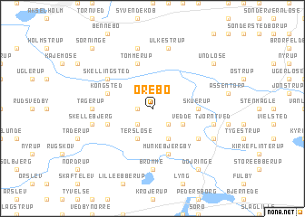 map of Orebo