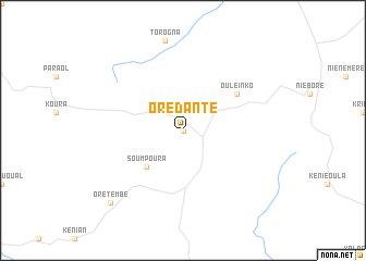 map of Oré Danté