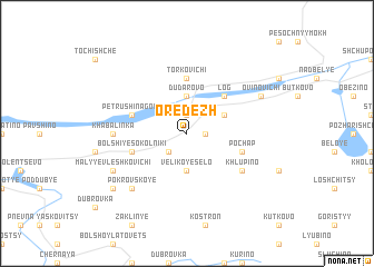 map of Oredezh