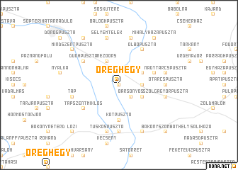 map of Öreghegy