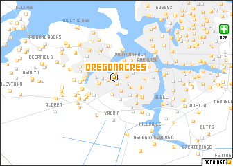 map of Oregon Acres