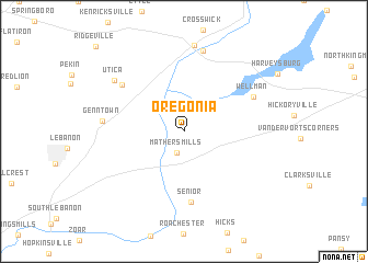 map of Oregonia