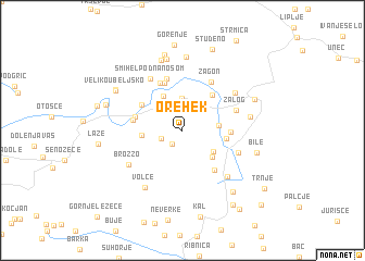 map of Orehek