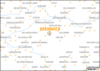 map of Orehovica