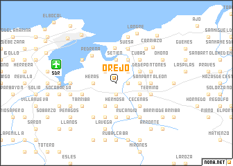 map of Orejo